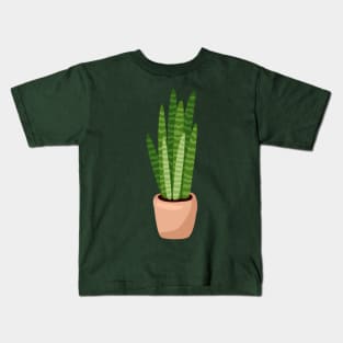 Sansevieria Succulent Kids T-Shirt